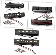 JOINPAYA Bass Pickup Set for 5 String Bass Guitar Bridge Neck Neck Pickups Open Style Gmb08