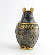 Egyptian Animal Sealed Cremation Urn Memory Box, Funeral Ashes, Keepsake Small Animals, Pet Dog Cat Memorial, Home Decor C D