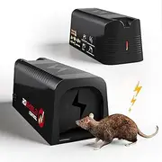 Electric Rat & Mouse Traps - Professional Quality & High Performance Pest Control Trap for Instant Elimination - Large, Reusable & Easy to Set