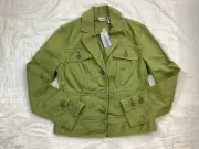 Chico’s Jacket 0 (Small) NWT Corbin Ambler Twill Shamrock Green