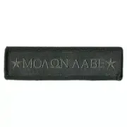 VELCRO® BRAND Fastener Morale Patch Molon Labe MULTICAM BLACK 3.75x1"