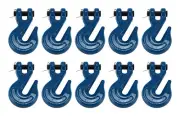 10x 3/8" Chain Grab Hook Pin Clevis Rigging Tow Transport Truck Trailer Grade 70