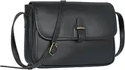 [HESHE] Crossbody Bag Genuine Leather Purses for Women Fashion Ladies Handbag with Multi Compartments