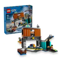 在飛比找momo購物網優惠-【LEGO 樂高】城市系列 60417 警察快艇和壞蛋藏身處