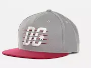 DC Shoes Velton Mens Wool Blend Gray Red Snapback Hat Ball Cap NWT NEW