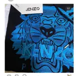 KENZO。男帽T冰藍刺繡虎頭 L號