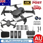 4K Drone X Pro WIFI FPV HD Dual Camera 3 Batteries Foldable Selfie RC Quadcopter