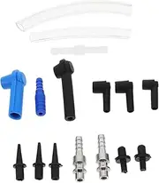 16pcs Brake Fluid Replacement Brake Bleeder Adapter Kit Brake Fluid Changer Parts Alloy Plastic Brake Fluid Replacement Connector
