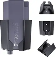 Starlink Ethernet Adapter Wall Mount Bracket, Space-Saving ABS Holder with Adhesive & Screw Installation, Sturdy & Easy to Install, Black