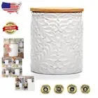 Versatile 94 Oz Airtight Ceramic Canister - Nature-Inspired Design for All Foods