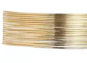 Wire, 12KT Gold Filled Half Hard 26 Gauge Round Wrapping Wire 5 Feet