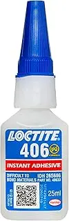 Loctite 406 Instant Adhesive | Fast Setting Cyanoacrylate Glue for Plastics & Rubbers |Surface Insensitive | Upgraded Formulation| 25mL