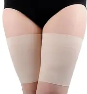Elastic Thigh Bands Unisex Anti-Chafing Stretchy Prevent Thigh Rubbing Satin Lined Protector Non-Slip Silicone, Anti-Chafing Thigh Bands for Preventing, Leg Circumference 52-60