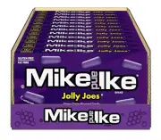 Mike and Ike JOLLY JOES GRAPE Candy - THEATRE SIZE BOXES- 12 BOXES