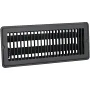 Home Impressions 4 In. x 12 In. Matte Black Steel Floor Register 1FL0412MB-NH