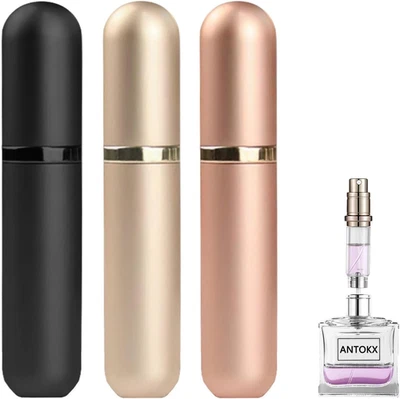 Perfume Travel Refillable Bottle Atomiser - 3-Pack 5ML Perfume Atomizer, Perfum
