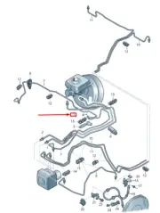NEW AUDI RS7 SPORTBACK 4G FRONT BRAKE PIPE LHD 4G1614705AF (for: Audi)