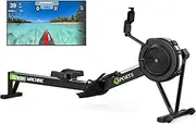 MettleMatic Air Rowing Machine for Home: 10-Level Adjustable Resistance