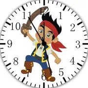 Jake NeverLand Pirates Frameless Borderless Wall Clock For Gifts or Decor E223