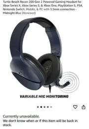 Turtle Beach Recon 70 Wired Multiplatform Gaming Headset Black