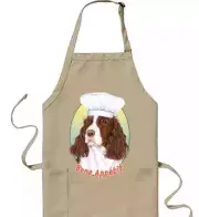 Springer Spaniel Liver and White Cookin' Apron