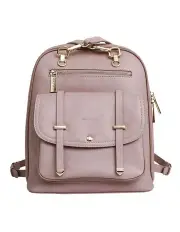 [Belle & Bloom] Ave Leather Backpack in Dusty Pink