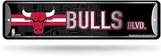 Rico Industries NBA Chicago Bulls Metal Street Sign (4" x 15") - Great for Home, Bedroom, Man Cave Décor