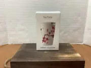 Tea Forte Kati Cherry Blossoms Steeping Tall Tea Cup with Infuser 12 oz Mug New