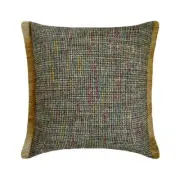 Grey Jute Lace & Moroccan Throw Pillow Cover - Jute Carnival