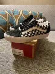 Vans Old Skool Sherpa Checkerboard Black Low SB New w/No Top Box 9.5 Men /WOs 11