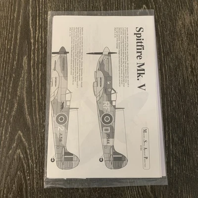 Model Aircraft Decals: Spitfire Mk.V