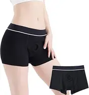 [hilariouslove] Strap On Harness Underwear, Strap on Harnesses Boxers Strapon Strapless Underwear for Women and Men