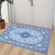 Small Rugs for Entryway, Front Door Mats Indoor Entrance Rugs, 2 X 3 Feet Blue