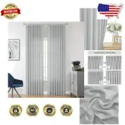 Eco-Friendly Light Filtering Pinch Pleated Curtains, 40"x120", Set of 2 Panels