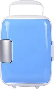 Portable Mini Fridge, Compact Car Refrigerator 12V 4L Portable Home Car Refrigerator Low Noise Car Refrigerators Freezer Cooling Heating Box Fridge Portable Car Fridge for Travel and Camping (Color :