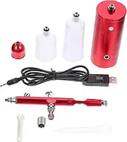 Operitacx 1 Set Rechargeable Airbrush Portable Airbrush Kit with Compressor for Cake Decoration Model Painting Makeup and More