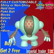 Pokémon Sword and Shield ✨ Shiny Registeel ✨ W/ Best 6IV Customizable