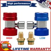 High&Low Quick Couplers Adapters A/C HVAC Manifold Gauge Connector Kit US (for: Honda)
