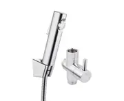 Handheld Toilet Bidet Sprayer Wash Kit Set with Diverter Valve Chrome Shower Bidet Trigger Spray