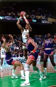 Dennis Johnson Boston Celtics goes up for a shot v Phoenix Sun dur- Old Photo