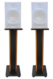 (2) Rockville 28" 2-Tone Studio Monitor Speaker Stands For Presonus R65 Monitors
