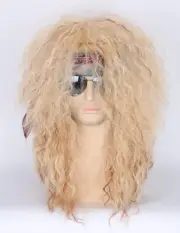 Men or Women 80S Clothes Fashion Wig Rocker Mullet Metal Halloween Costume Wig B