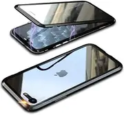 Case for iPhone SE 2022/iPhone SE 2020/iPhone 8 4.7 inches, Magnetic Mobile Phone case, 360 Degree Full Body, Front Back, Tempered Glass Protective case, one-Piece Ultra Thin flip Transparent Cover,