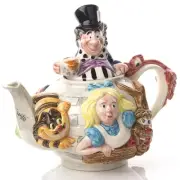 NEW The Teapottery Alice In Wonderland Teapot Curiouser