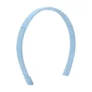 Millennium Blue Grosgrain Hairband with Add a Bow Loop for Custom Styles