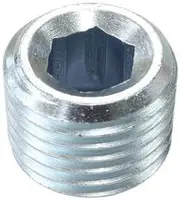 Aeroflow 1/2" Npt Port Plug Steel Zinc Coated - AF979-08
