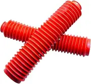 1 Pair Motorcycle Front Anti Dust Cover Gaiter Boots Compatible with CRF YZ WR KX KLX RMZ RMX DRZ TC TE FE FC DT250 YZ250(Red)