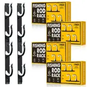 Horizontal Fishing Rod Holder for Garage Wall Ceiling Mount - Fishing Pole Ho...