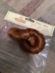 Vintage Tallina’s Auburn Ponytail 4 1/2” Doll Wig