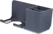 BELLIFFY Hair Dryer Storage Rack Wall-mounted Adhesive Hair Tool Organizer Tidy Bathroom